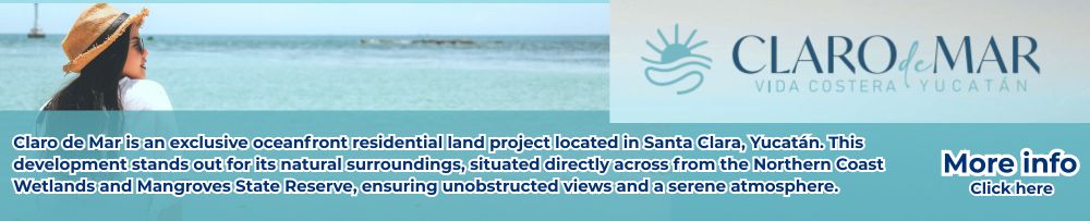 Exclusive oceanfront residential land project located in Santa Clara, Yucatán